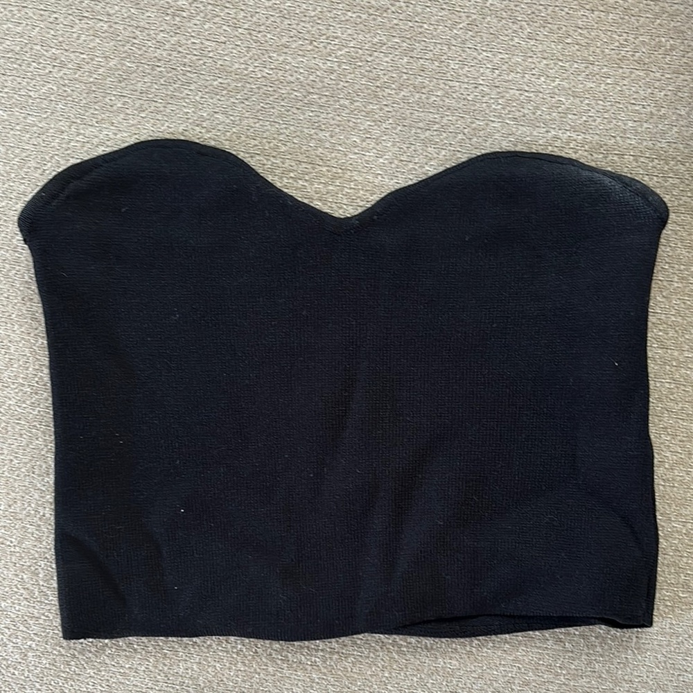 Zara Black Strapless Top